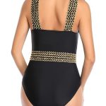Crisscross Halter Tummy Control One Piece Swimsuit - Image 2