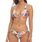 Bleu by Rod Beattie Women's Printed Tall Triangle Bikini Top, Side