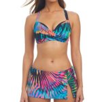 Bleu by Rod Beattie Women's Printed Underwired Bikini Top & Skirted Hipster Bottoms