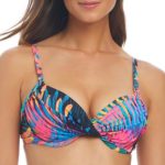 Bleu by Rod Beattie Women's Printed Twisted Underwire Bikini Top