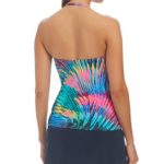 Bleu by Rod Beattie Women's Printed Draped Bandini & Solid Hipster Swim Skirt - Image 2