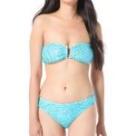 Vince Camuto Women's Sequin Zebra Print Bandeau Bikini Top & Sequin Zebra Print Hipster Bikini Bottoms