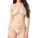 Vince Camuto Women's Printed Triangle Bikini Top & Printed Side