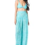 Vince Camuto Women's Printed Knotted Bikini Top & Printed Cover