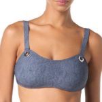 MICHAEL Michael Kors Women's Grommet Scoop Neck Bikini Top