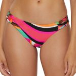 Trina Turk Women's Swoop Print Reversible Knotted Hipster Bikini Bottoms