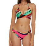 Trina Turk Women's Swoop Print Reversible Bikini Top & Bikini Bottoms