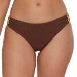 Trina Turk Women's Glimmer Buckle Hipster Bikini Bottoms