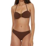 Trina Turk Women's Glimmer Buckle Bandeau Bikini Top & Bikini Bottoms - Image 3