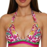 Trina Turk Women's Hawaiian Garden Print Ring Halter Top