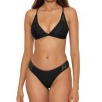 Becca Women's Castaway Fishnet Bikini Top & Hipster Bottoms