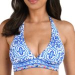 La Blanca Women's Alboran Banded Halter Bikini Top