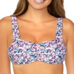 Raisins Juniors' Beachy Printed Bralette Bikini Top