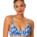 Anne Cole Women's Printed Underwire Bikini Top