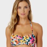 Anne Cole Women's Liz Twisted Bandeau Bikini Top