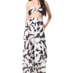 Vince Camuto Women's Printed Bandeau Bikini Top & Cover
