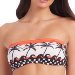 Sanctuary Women's Beach Conversations Reversible Bandeau Bikini Top