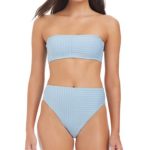 Sanctuary Women's Refresh Rib Bandeau Bikini Top & Rib High - Image 5