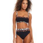 Bar III Women's In My Skin Bandeau Bikini Top & High Rise Bottoms, Exclusively at Macy's