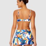 Anne Cole Women's Printed Underwire Bikini Top & Tulip Draped Swim Skirt - Image 2
