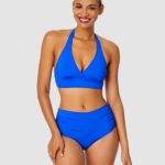 Anne Cole Women's Banded Halter Bikini Top & High