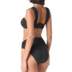 Carmen Marc Valvo Women's Embellished Bandeau Bra Swim Top & Ruched - Image 2