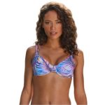 LASCANA Women's Palm Print Underwire Bikini Swimsuit Top