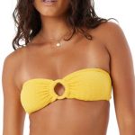 Roxy Juniors' Haleiwa Textured Bandeau Bikini Top - Image 3