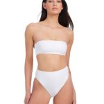 Sanctuary Women's Refresh Rib Bandeau Bikini Top & Rib High - Image 3