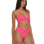 Becca Women's Modern Edge Halter Bikini Top & High - Image 9