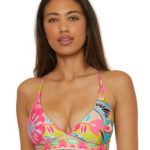 Trina Turk Women's Venus Reversible Banded Bikini Top
