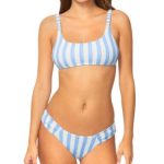 Raisins Juniors' Golden Bralette Bikini Top & Sunday Ruched