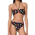 Kate Spade New York Women's Fruits Bandeau Ring Bikini Top & High