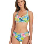 Bleu by Rod Beattie Women's Let's Get Away Printed Underwire Bikini Top & Sarong Hipster Bikini Bottoms